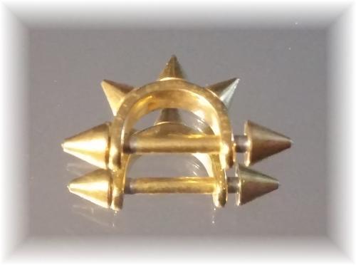 Septum Gold Eloxiert Cone Spikes 16G 1.2 mm